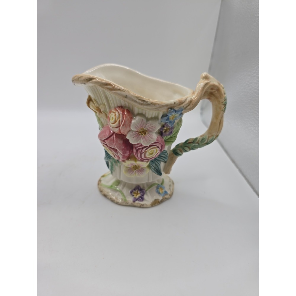 FITZ AND FLOYD Woodland Spring Sugar Bowl & Creamer Set w/lid & spoon - Picture 7 of 13